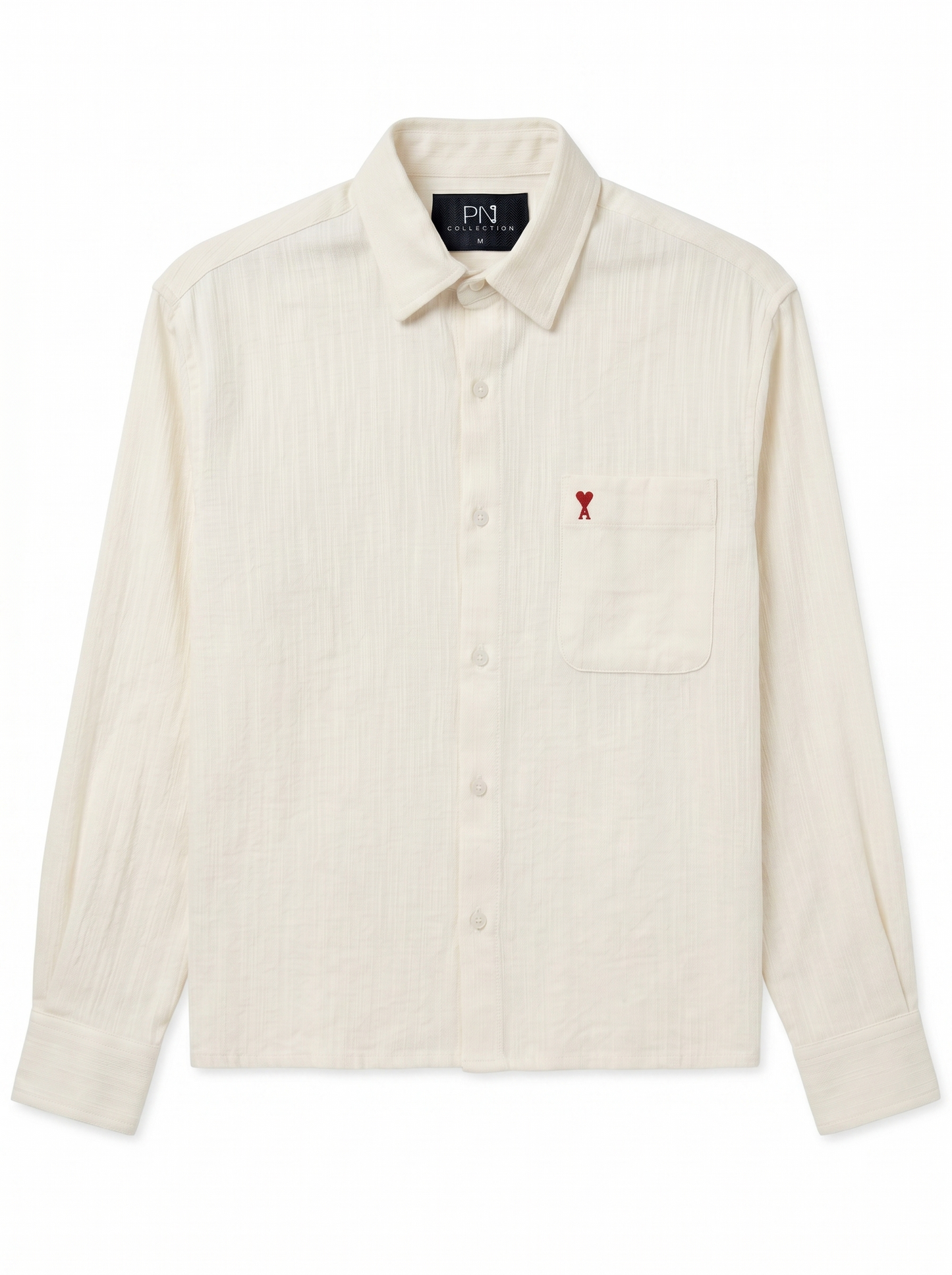 Long Sleeve Box Fit Shirt White/1002-202-12