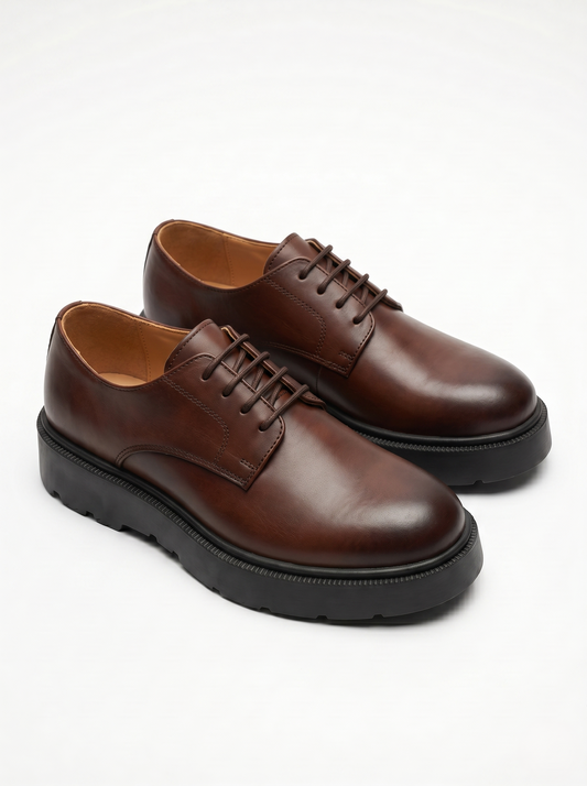 Chunky Derby Shoes LightBrown/1018-208-33