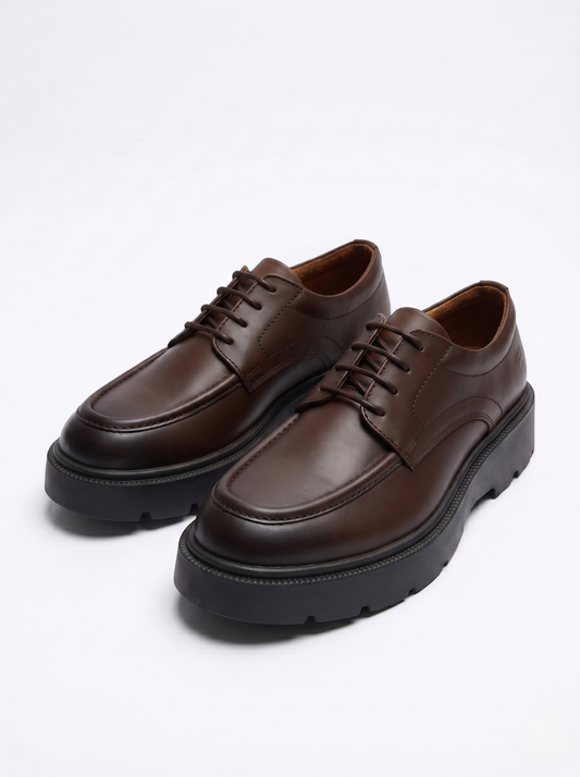 Chunky Oxford Shoes LightBrown/1017-208-33