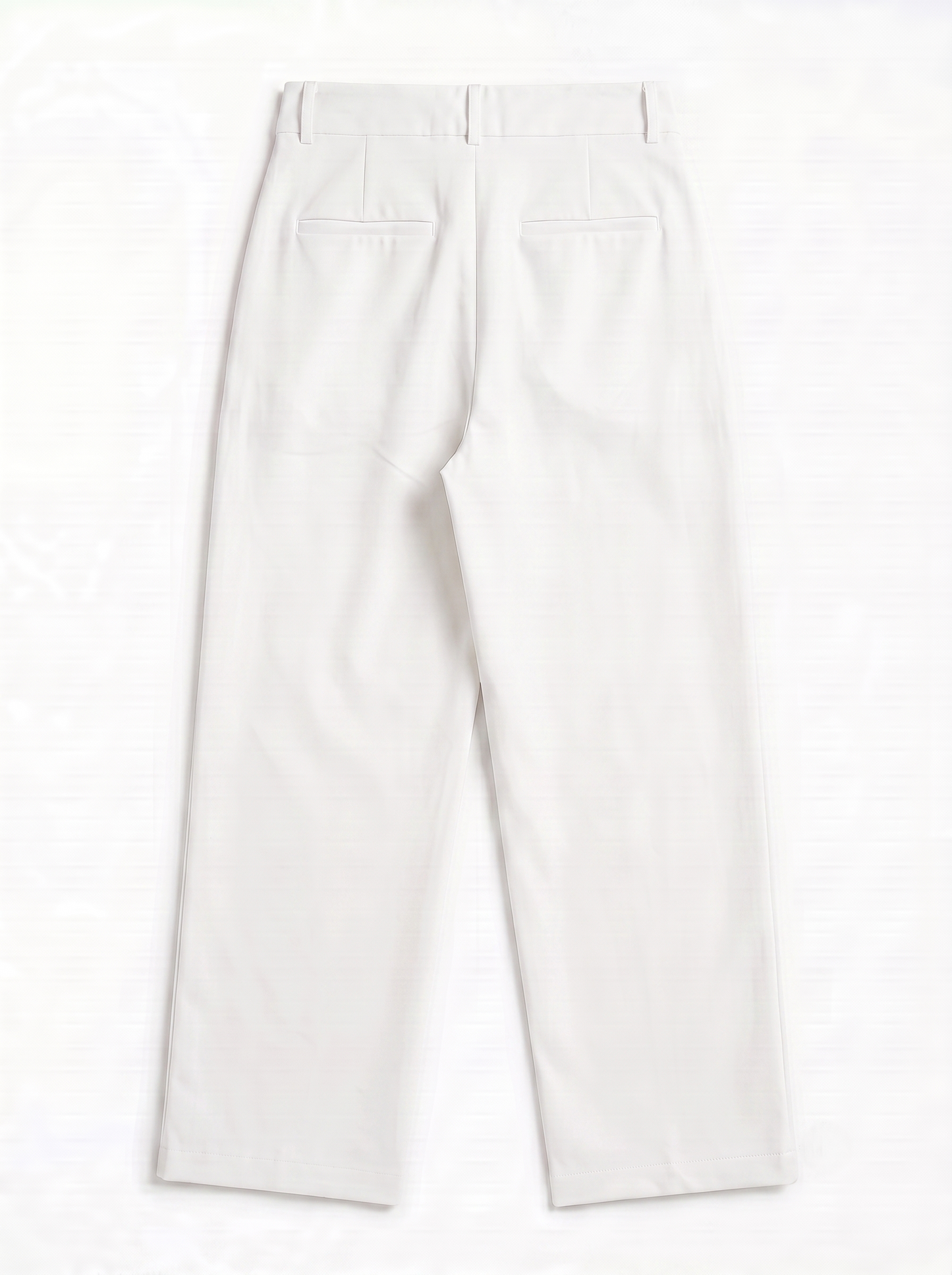 Pleated Wide Leg Pants White/1037-203-12