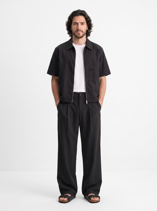 Pleated Wide Leg Pants/1006-203