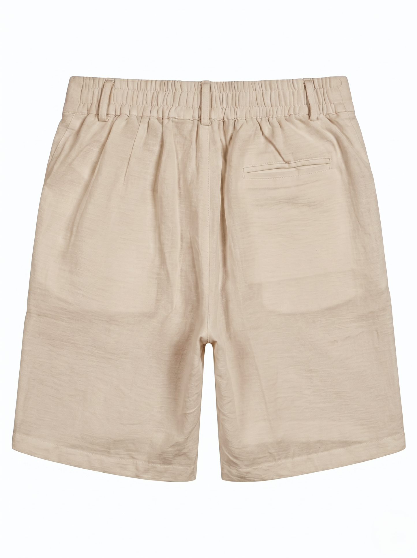 Linen Relaxed Fit Bermuda Shorts Beige/1011-204-13