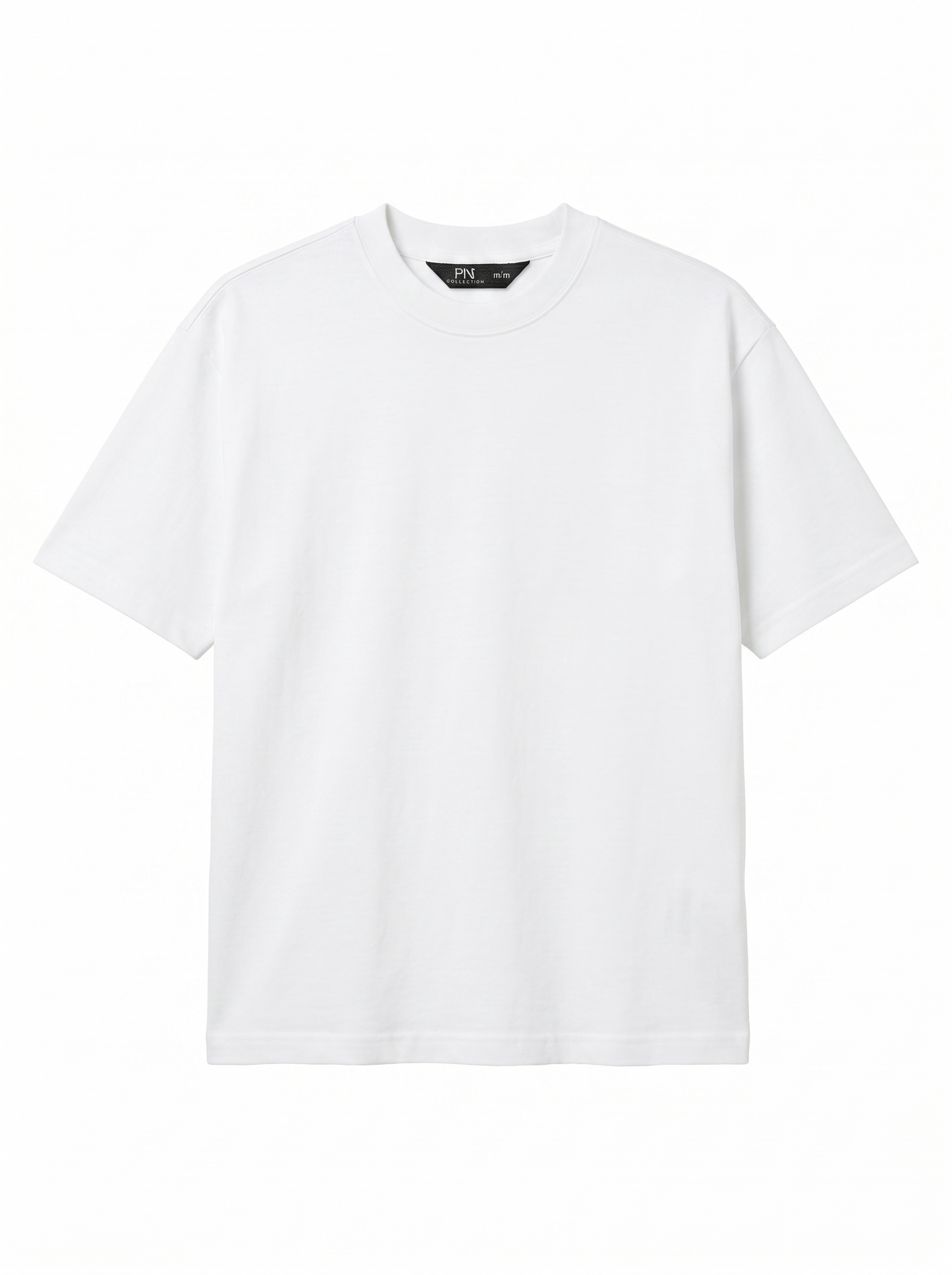 Oversized Basic T-Shirt White/1015-201-12