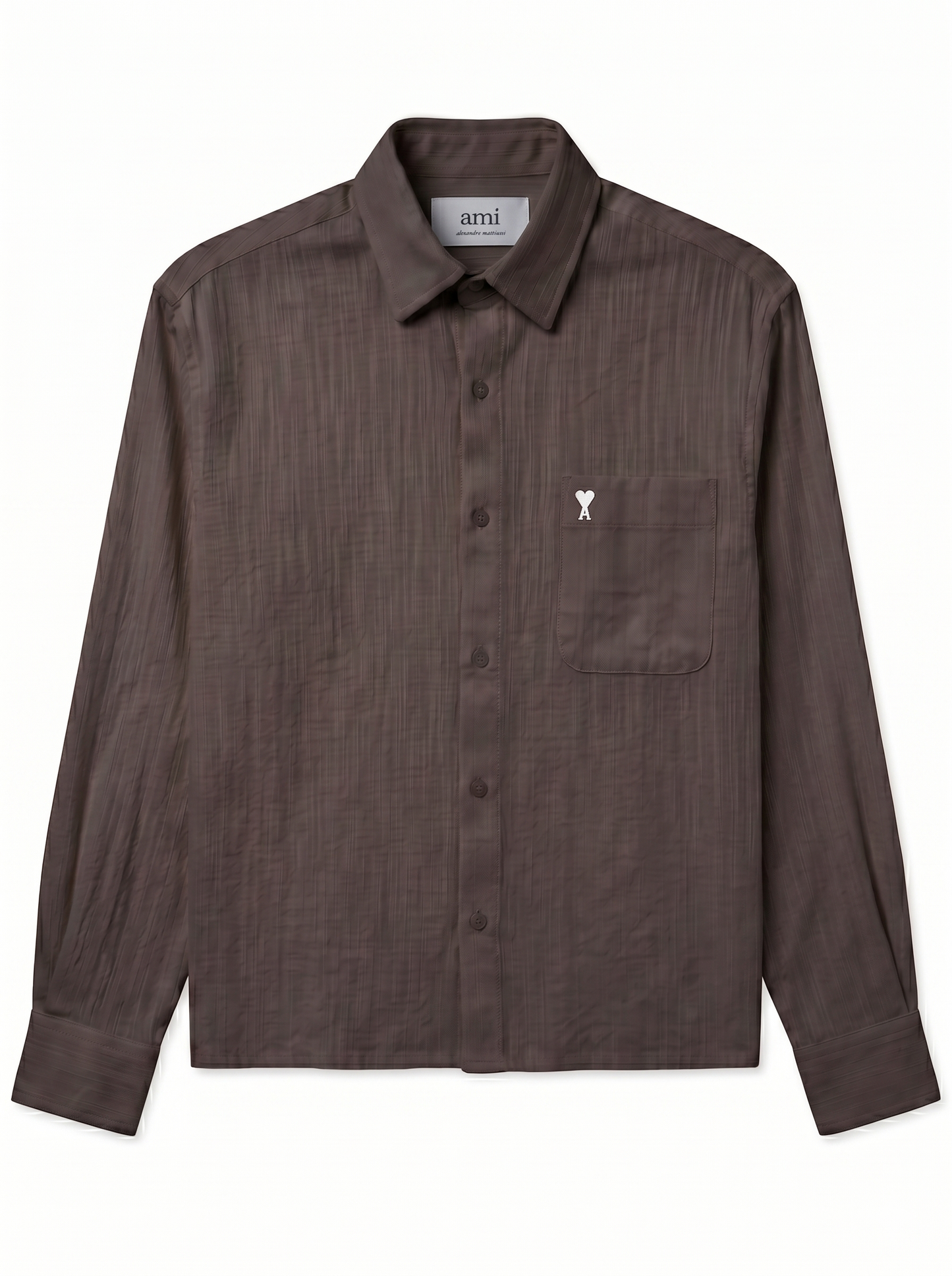 Long Sleeve Box Fit Shirt Brown/1002-202-25
