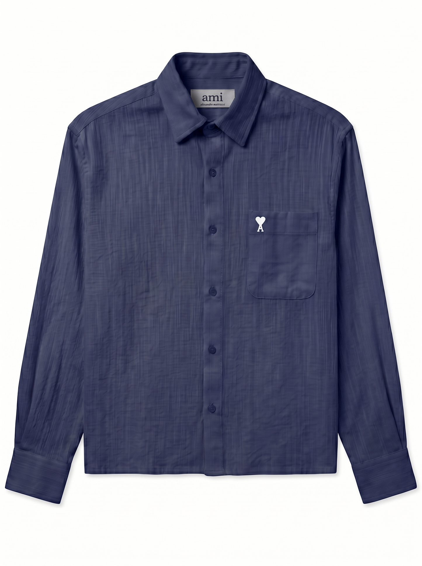 Long Sleeve Box Fit Shirt Navy/1002-202-21