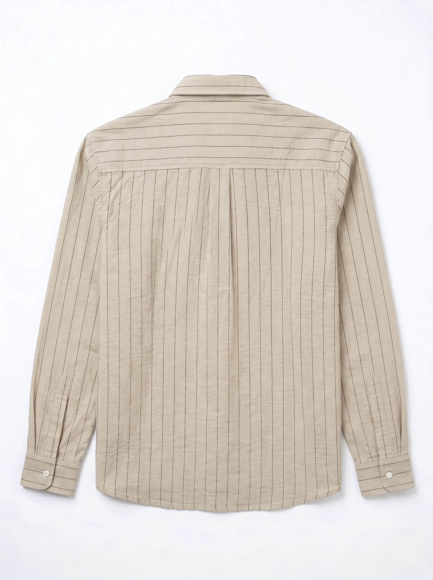 Long Sleeve Striped Shirt Beige/1024-202-13