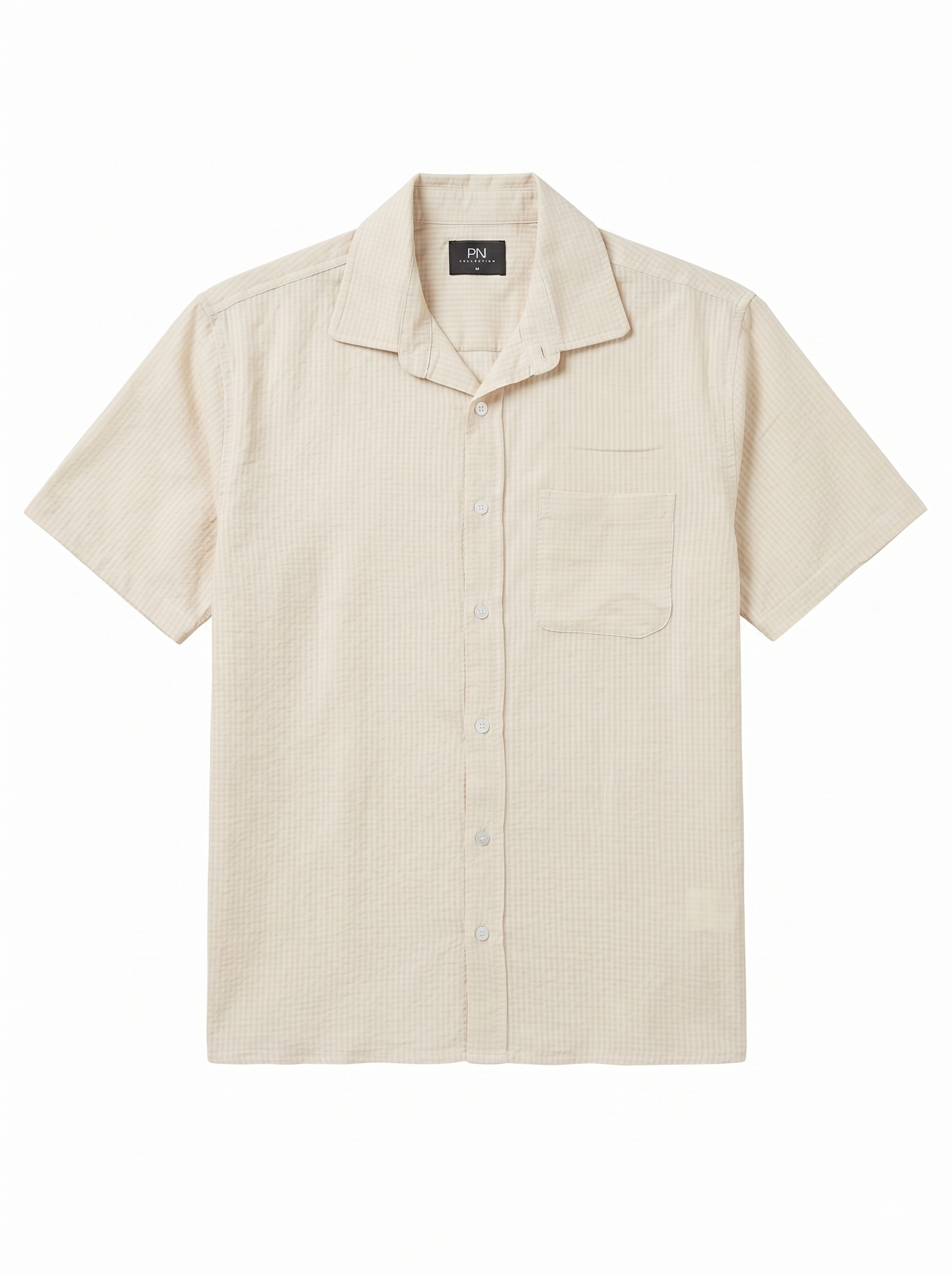 Textured Short-Sleeve Shirt/1023-202