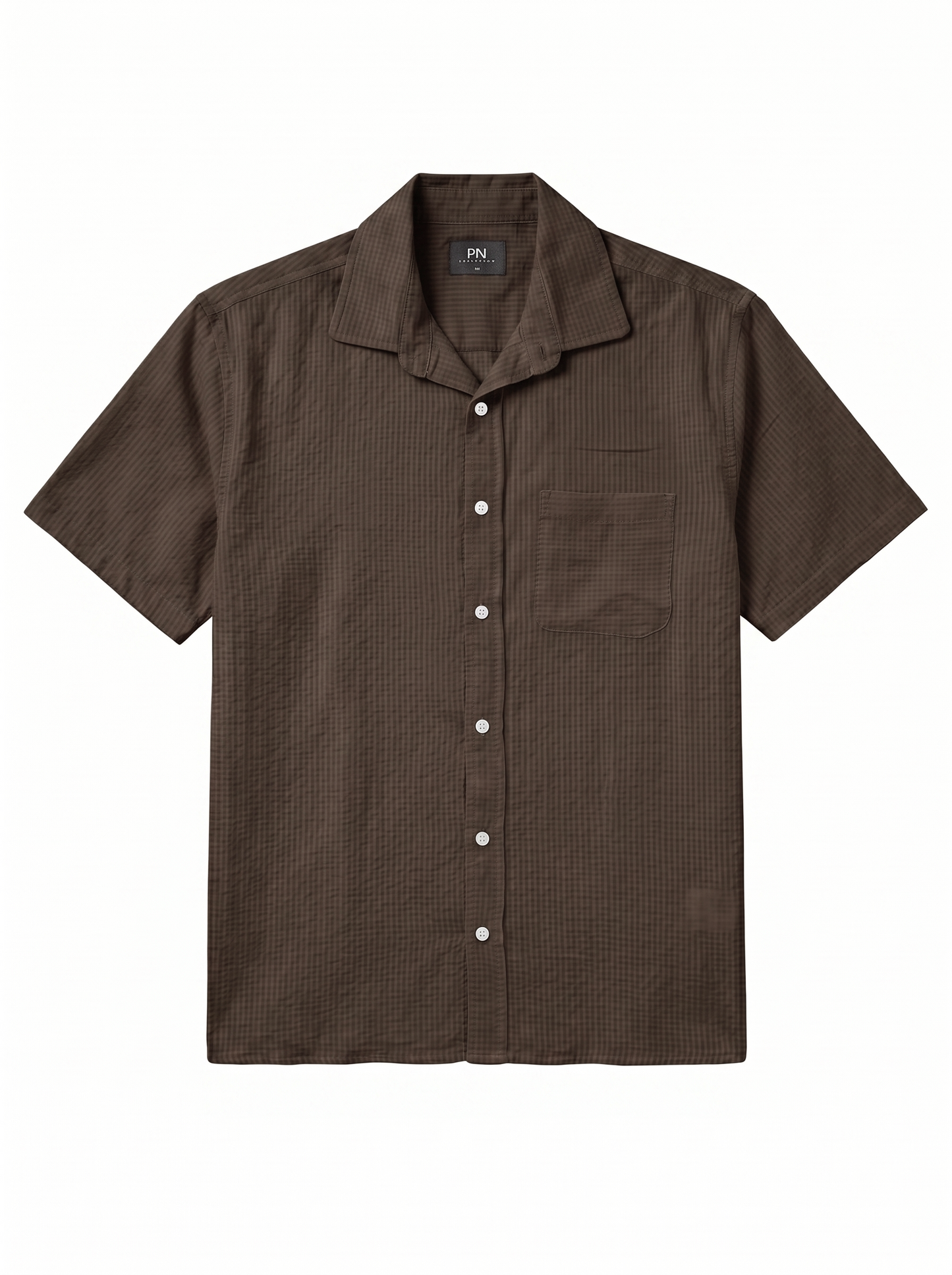 Textured Short-Sleeve Shirt/1023-202