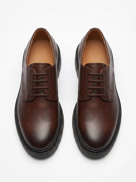 Chunky Derby Shoes LightBrown/1018-208-33