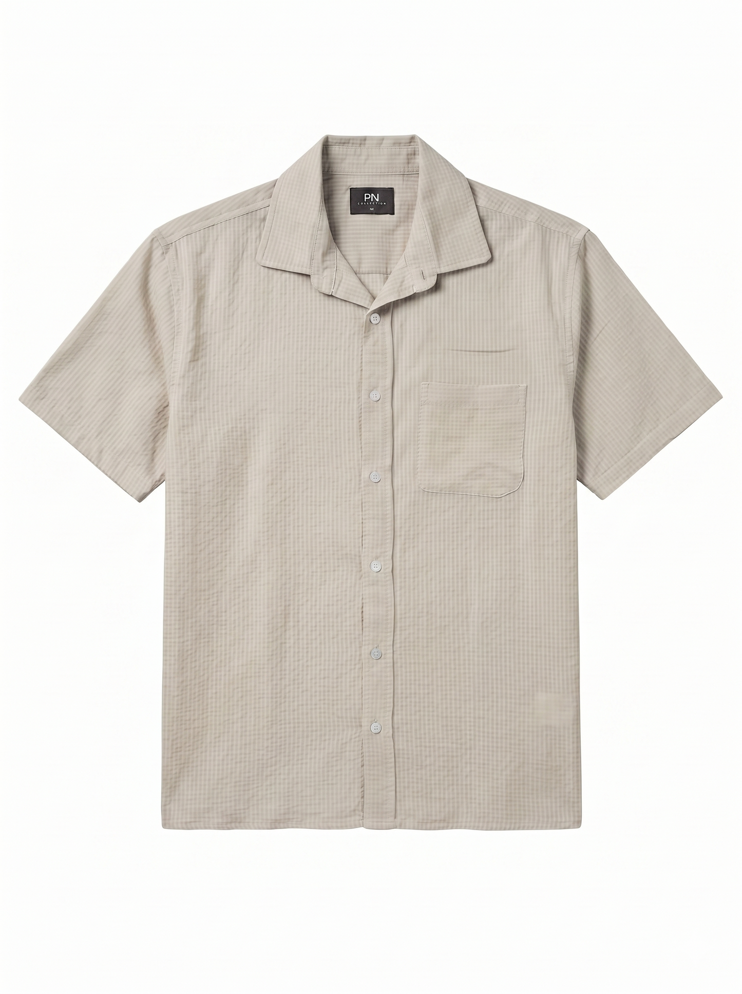 Textured Short-Sleeve Shirt/1023-202