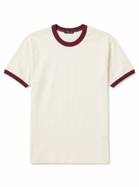 Round Neck T-Shirt Beige/1032-201-13