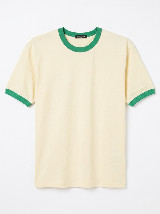 Round Neck T-Shirt Yellow/1032-201-20