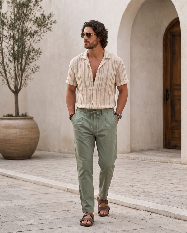 High-Waist Soft Pants/1019-203