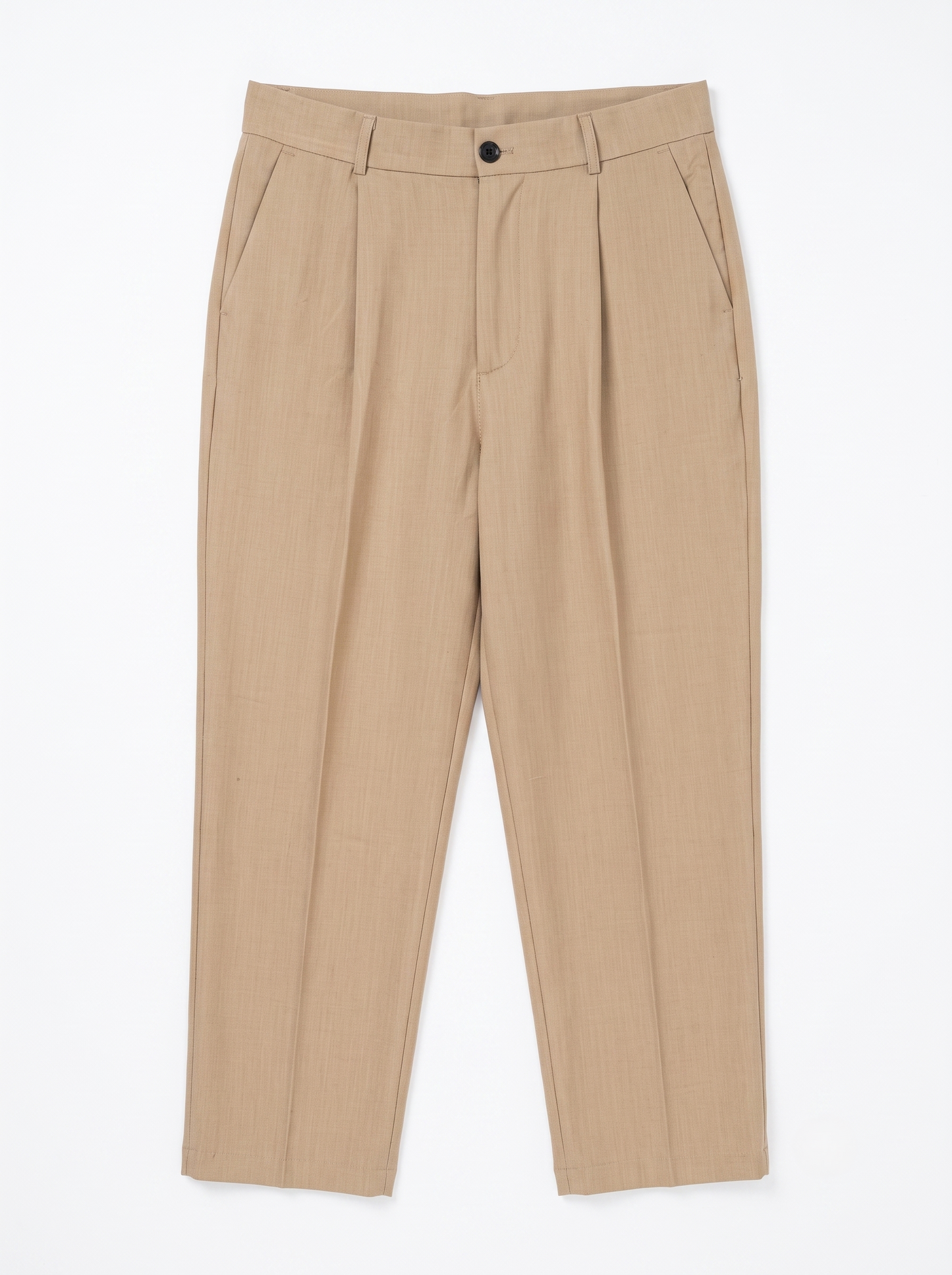 Pleated Wide Leg Pants Beige/1037-203-13