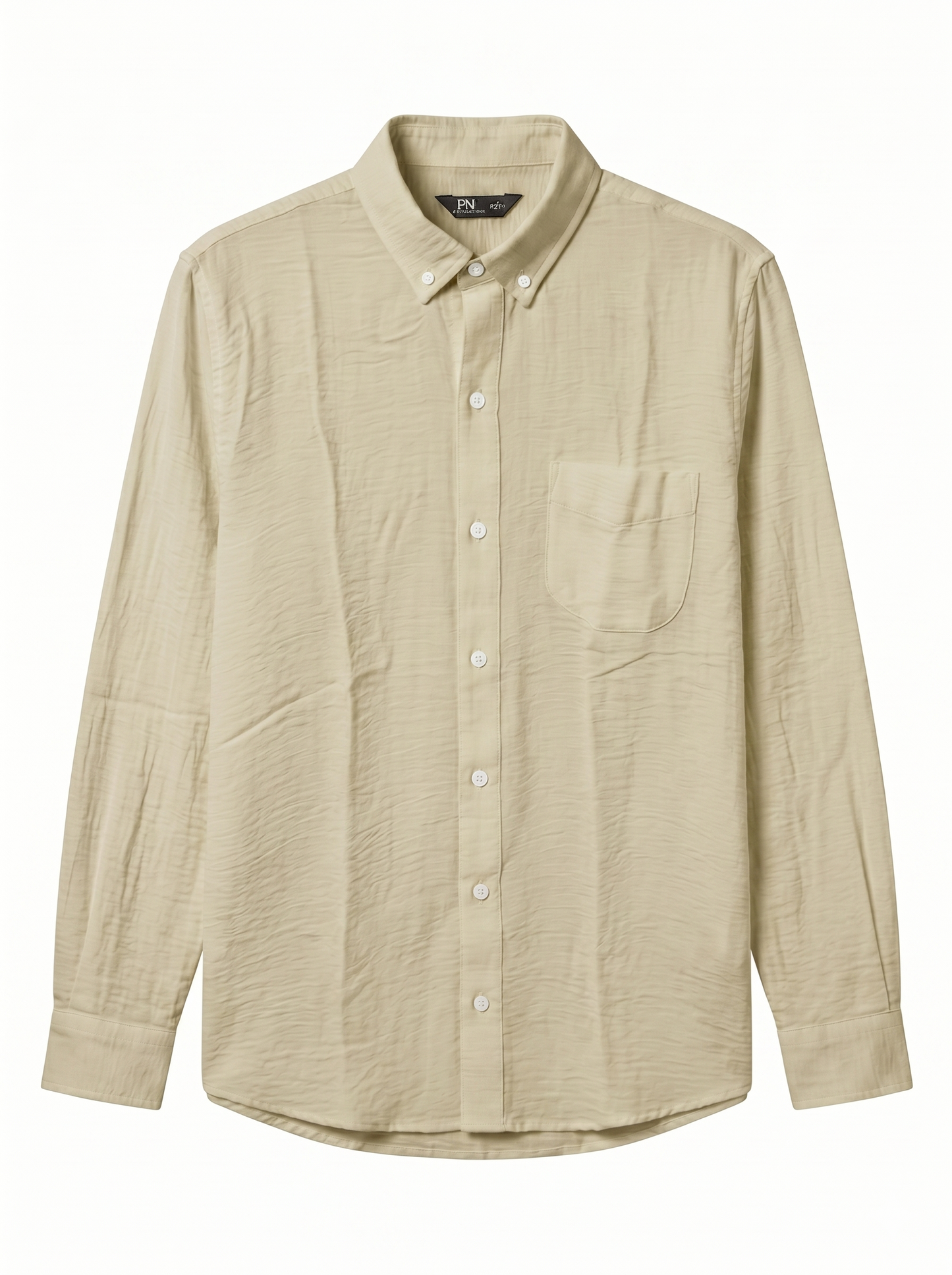Relaxed Fit Long Sleeve Linen Shirt/1008-202