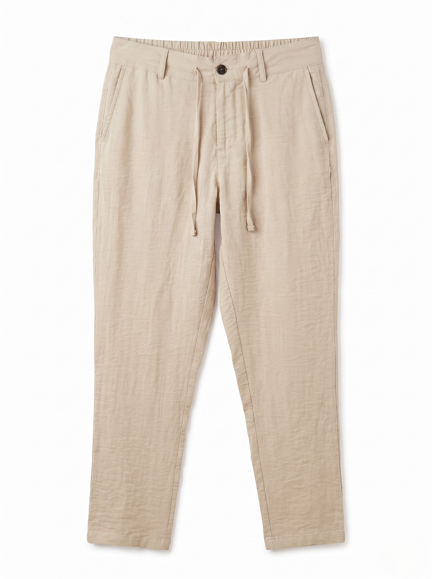 Relaxed Fit Linen Pants Beige/1007-203-13