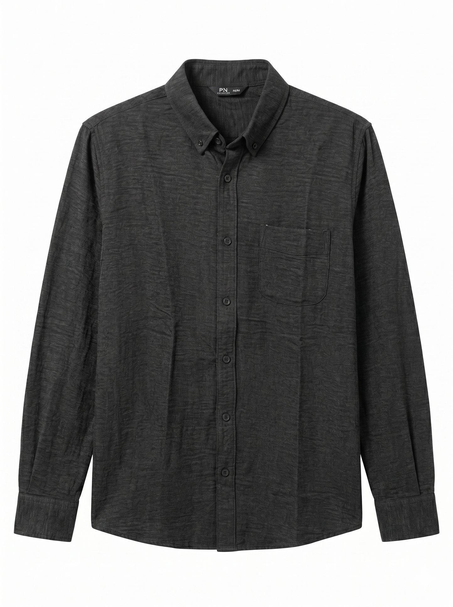 Relaxed Fit Long Sleeve Linen Shirt/1008-202