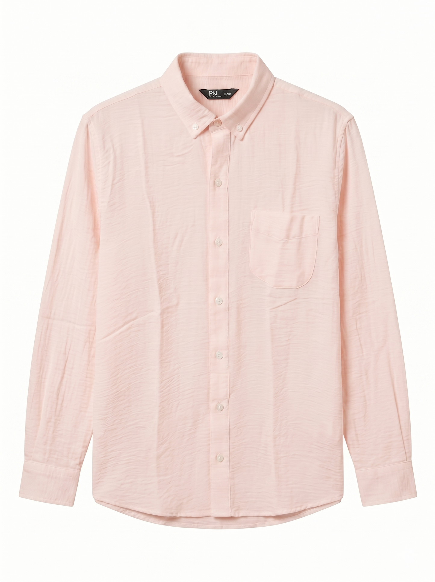Relaxed Fit Long Sleeve Linen Shirt/1008-202
