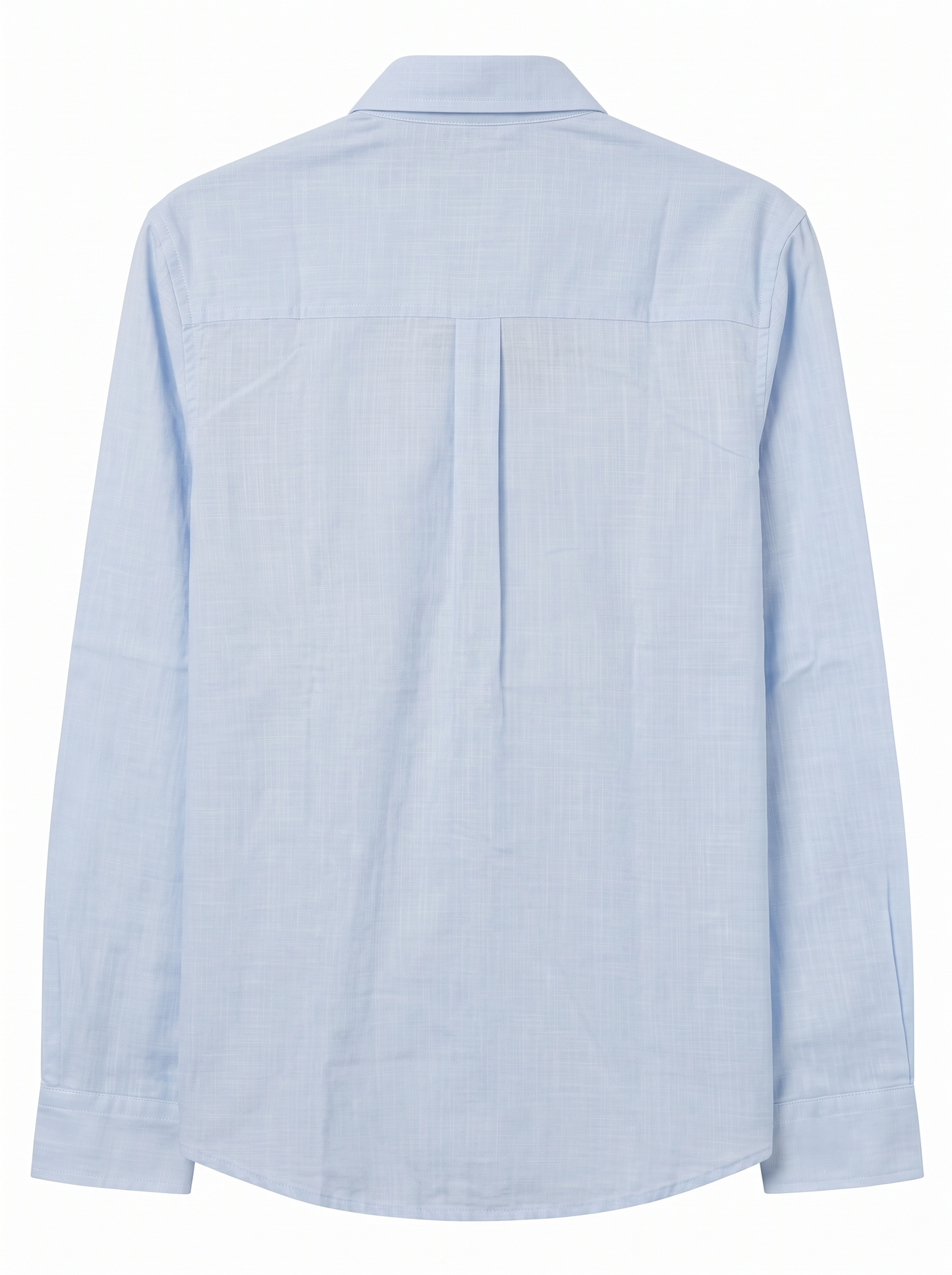 Oversized Basic Linen Shirt With Long Sleeves/1027-202