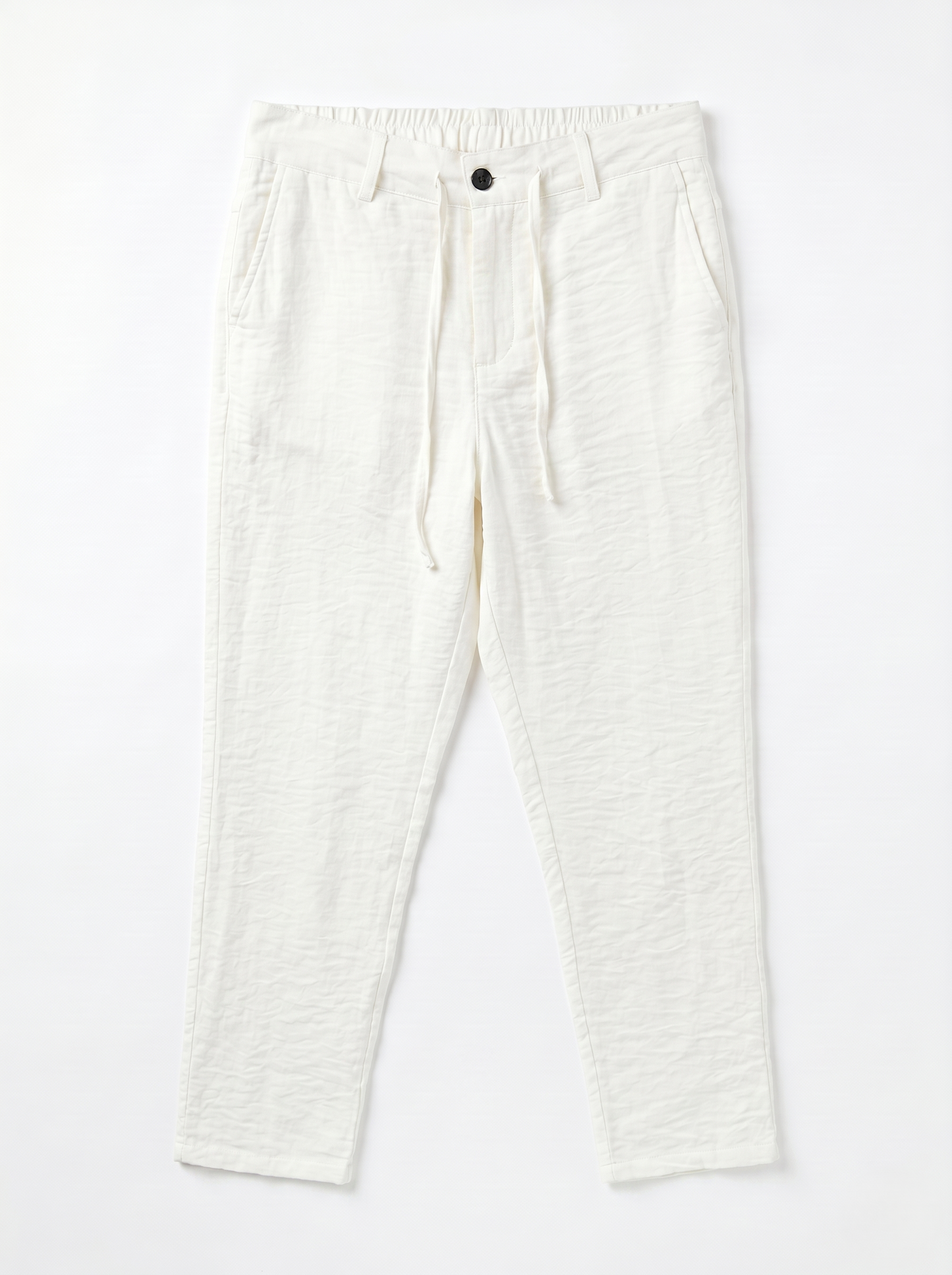 Relaxed Fit Linen Pants white/1007-203-12