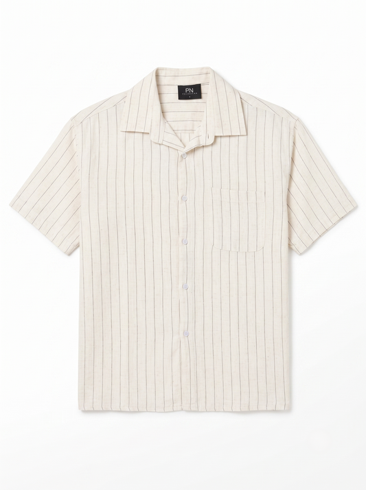 Short Sleeve Striped Shirt  /1028-202
