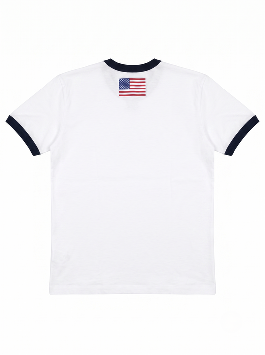 Round Neck T-Shirt Printed USA /1032-201